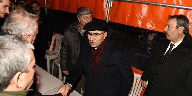 Vali Demirtaş, El Bab Şehidi Jandarma Astsubay Kıdemli Çavuş Duran Keskin’in Ailesine Başsağlığı Diledi