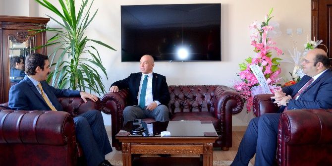 Ilıcalı’dan Aziziye Kaymakamına Hayırlı Olsun Ziyareti