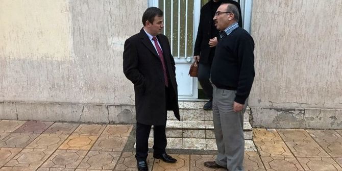 Birecik Kaymakamı Kapalı Spor Salonunda İncelemede Bulundu