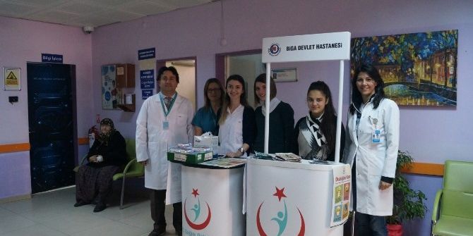 Biga Devlet Hastanesi Verem Propaganda Haftası Etkinlikleri