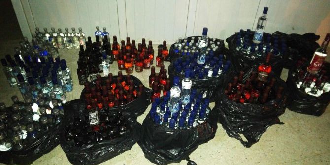 Şanlıurfa’da 345 Şişe Sahte İçki Ele Geçirildi