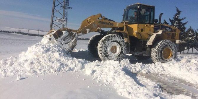 Marmaraereğlisi’nde Kar Temizleme Çalışmaları