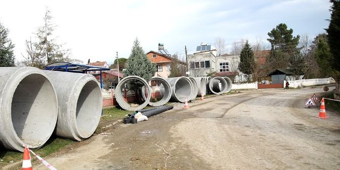 Gölkent’e Dev Yağmursuyu Hattı Montajı Sürüyor