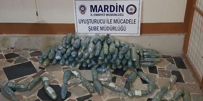 Mardin’de 89 Kilogram Esrar Ele Geçirildi