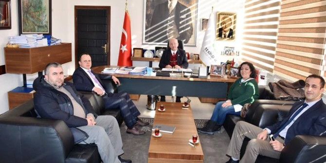 Tekirdağ Damızlık Sığır Yetiştiricileri Derneği’nden, Belediye Başkanı Albayrak’a Ziyaret