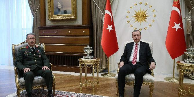 Cumhurbaşkanı Erdoğan Orgeneral Akar’ı Kabul Etti