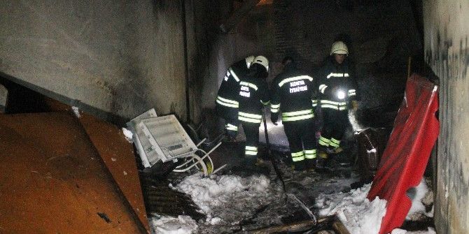 Konya’da Baraka Yangını