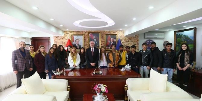 Kursiyerlerden Başkan Saraçoğlu’na Teşekkür Ziyareti