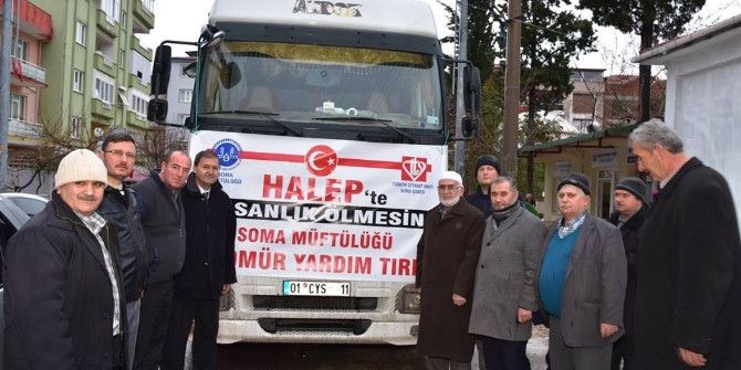 Soma’dan Halep’e 54 Ton Kömür