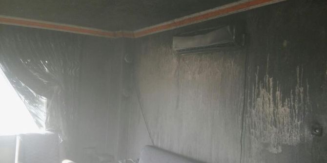 Anamur’da Ev Yangını