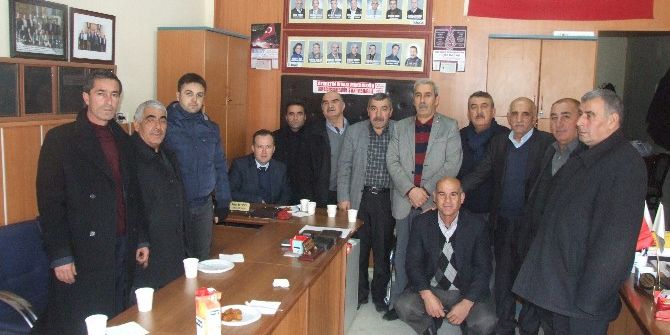 Yerköy İlçe Emniyet Müdürü Yaşar Mumcu, Muhtarlar Derneğini Ziyaret Etti
