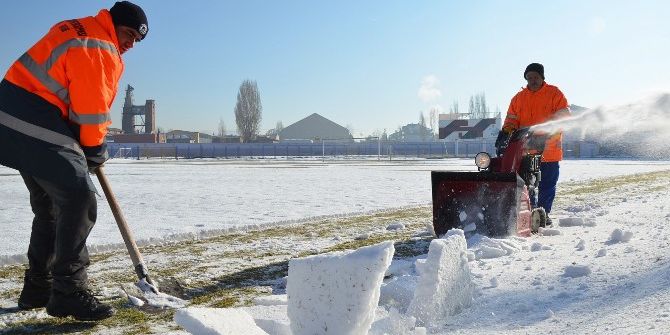 Bozüyük’te Kar Spora Engel Değil