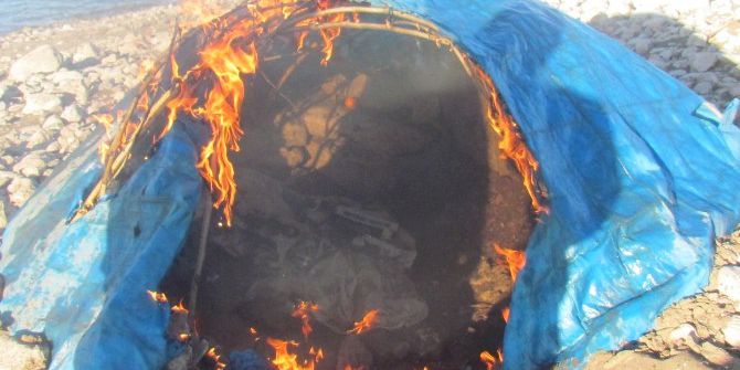 Elazığ’da Avlanmada Yasak Olarak Kullanılan 12 Adet Güme İmha Edildi