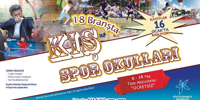 Küçükçekmece’de Kış Spor Okulları Kayıtları Başladı