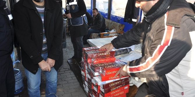 Bavullardan Kaçak Sigara Çıktı