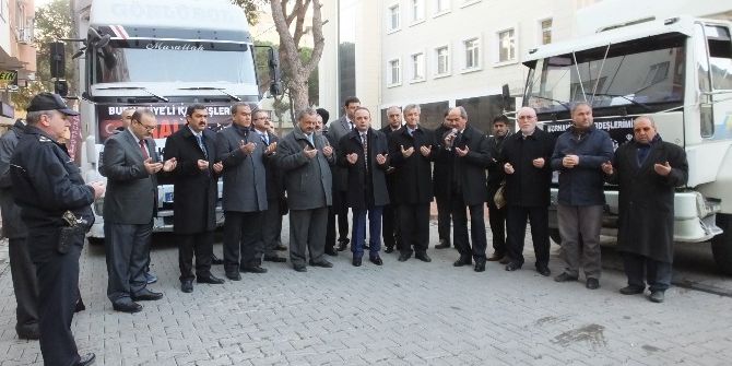 Burhaniye’de Halep’e Yardım Gönderildi