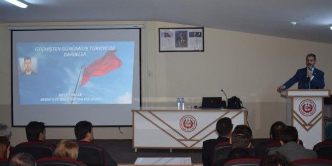 Besni’de "Türkiye’de Darbeler Tarihi" Konulu Seminer