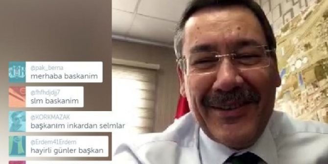 Başkan Gökçek, Periscope’ta