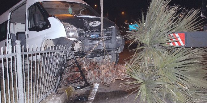 Alkollü Sürücü Aracıyla Birlikte Ağaca Çıktı: 1 Yaralı