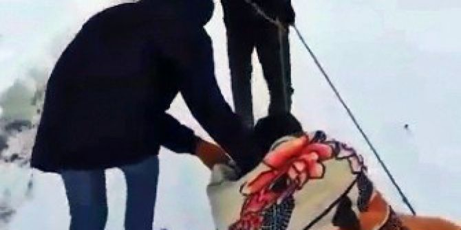 Kızakla Hasta Kurtarma Operasyonu