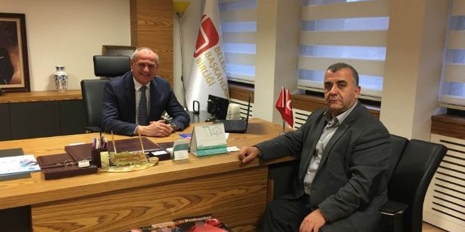 Eski Komutandan Başkana Ziyaret