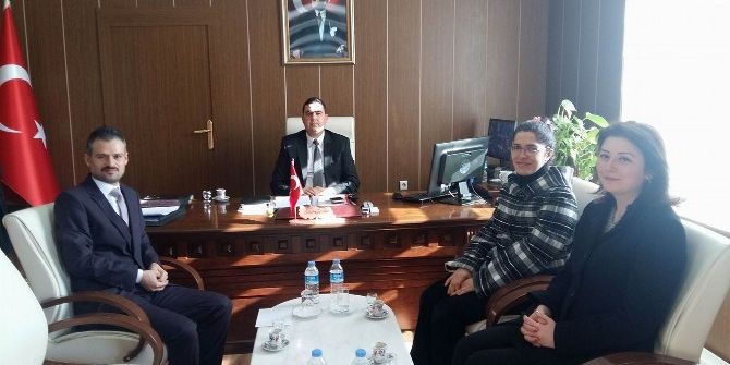 Hastane Yöneticilerinden, Kaymakam Kılınç’a Ziyaret