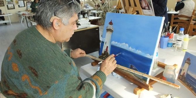 Burhaniye’de, Resim Kursu Yetenekleri Ortaya Çıkardı