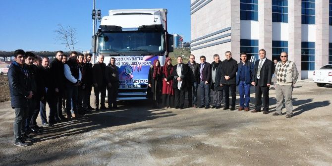 Düzce Üniversitesi Gençliğinden Suriye’ye Yardım Eli