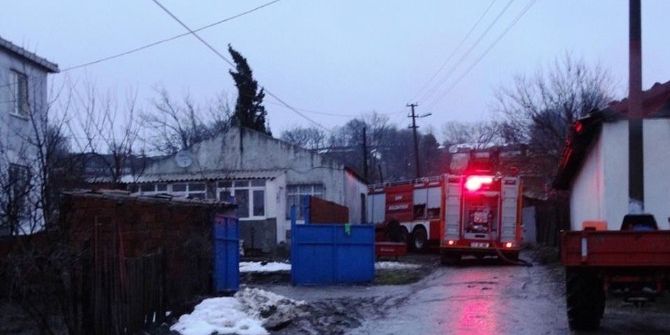 Çan’da Samanlık Yangını