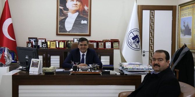 Kütahya Ak Parti Merkez İlçe Başkanı Korkmaz’dan Başkan Yalçın’a Ziyaret