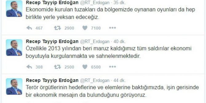 Cumhurbaşkanı Recep Tayyip Erdoğan: