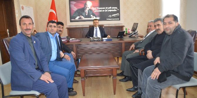 Muhtarlardan Kaymakam Öztürk’e Ziyaret