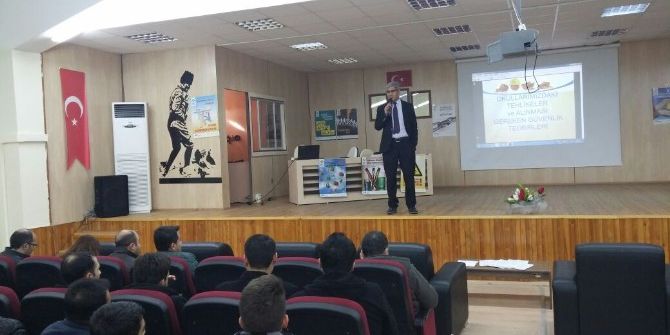 Tut İlçesinde Milli Eğitim Personellerine İş Güvenliği Eğitimi Verildi