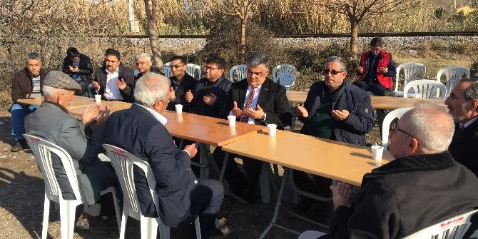 Başkan Özgüven’den Şehit Polisin Babaocağına Taziye Ziyareti