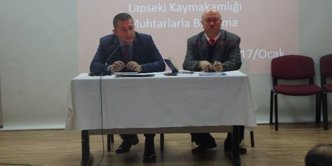 Lapseki’de İstişare Toplantıları