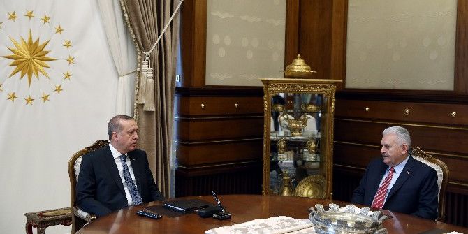 Cumhurbaşkanı Erdoğan Başbakan Yıldırım’ı Kabul Etti