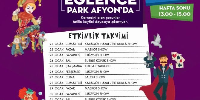 Sömestr Boyunca Eğlence Park Afyon’da