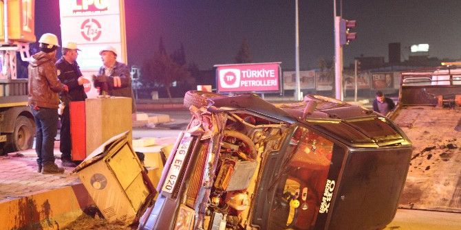 Hurdaya Dönen Araçtan Yara Almadan Kurtuldu