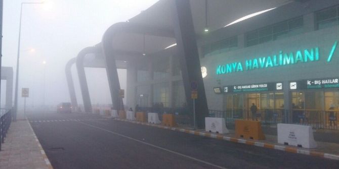 Konya Havalimanı’nda Uçuşlara Sis Engeli