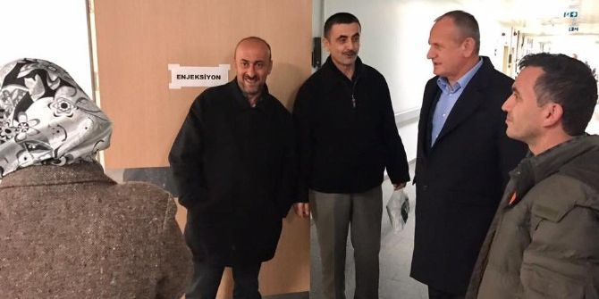 Başkan Keleş Hastane Ziyaret Etti