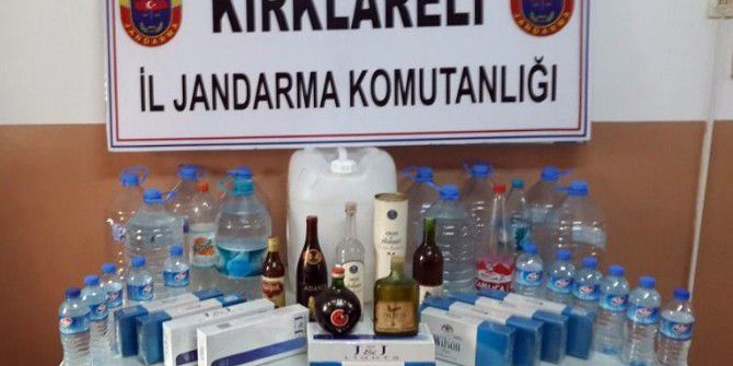Kırklareli’nde Kaçak İçki Operasyonu