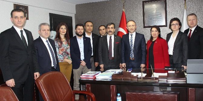 Kahveci, Sağlık Müdürü Cin’i Ziyaret Etti