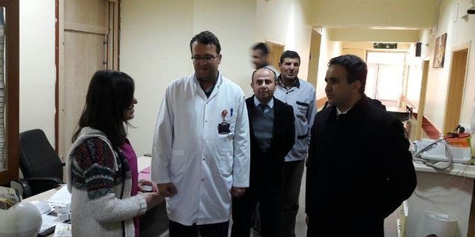 Kaymakam Dündar, Hastaneyi Ziyaret Etti