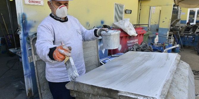 Yıldırım’da Çöp Konteynırları Yenileniyor