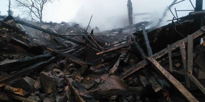 92 Yaşındaki Kadının Evi Kül Oldu