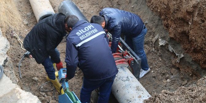 Silopi’ye Yeni Su Boruları Döşendi