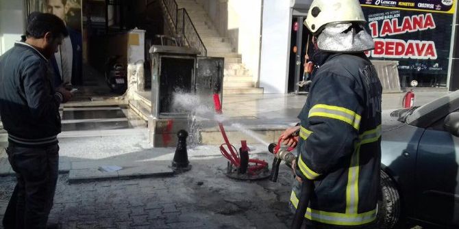 Patlayan Trafoda Yangın Çıktı