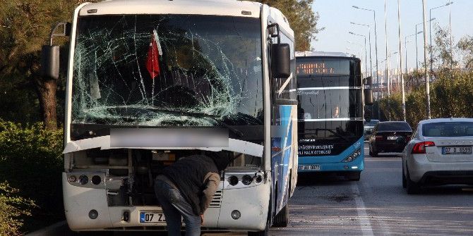 Midibüsün Çarptığı Otobüsteki Panik Kameralara Yansıdı