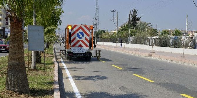 Mersin’de 84 Bin 486 Metrekare Yol Çizildi