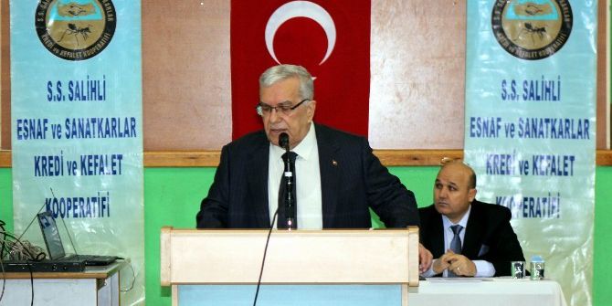 Salihli Esnaf Kefalet Mali Kongresini Yaptı